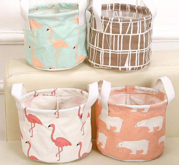 Cute Pattern Print Basket