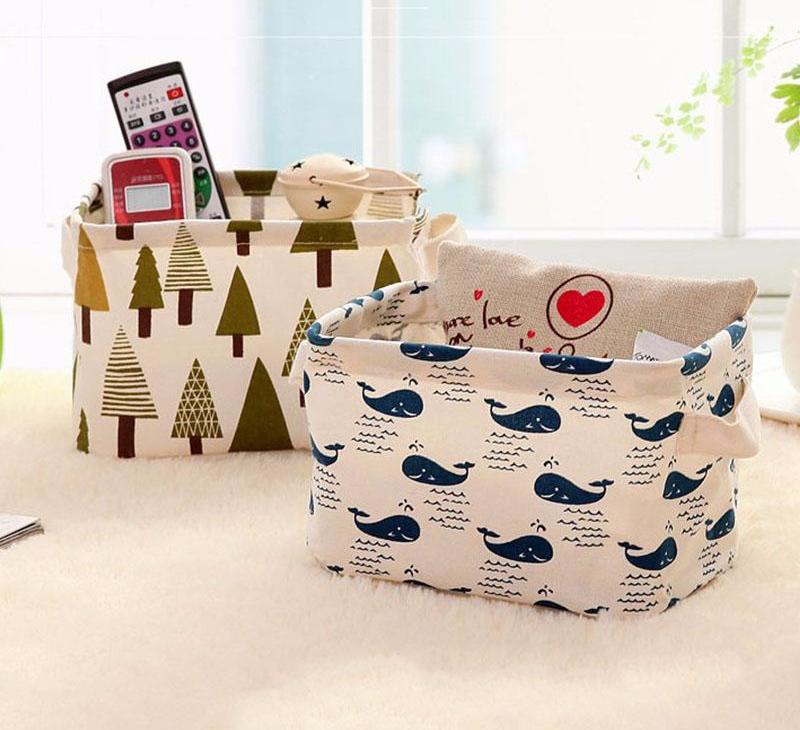 Cute Pattern Print Basket