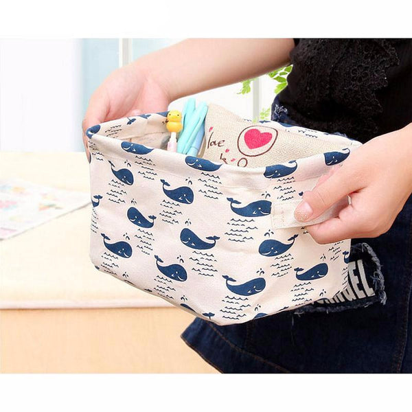 Cute Pattern Print Basket