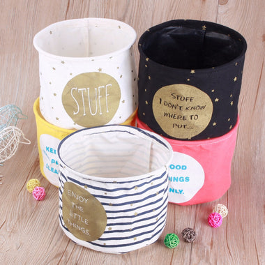 Tiny Round Desk Storage Box